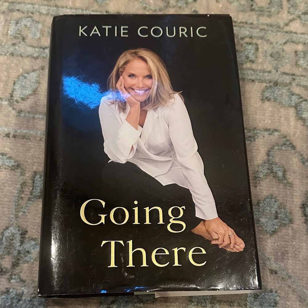 Katie Couric "Going There" Hardcover Book - Black & White Cover